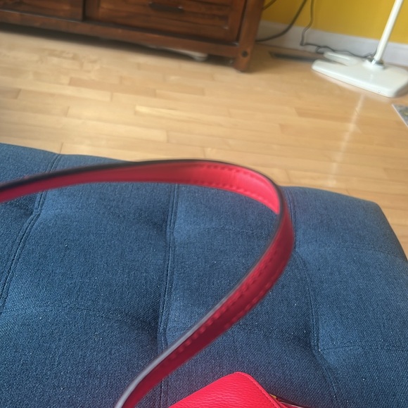 NEW KATE SPADE PARCHMENT DRIVE Josephine Red Pink Crossbody Purse Geranium - Picture 11 of 16